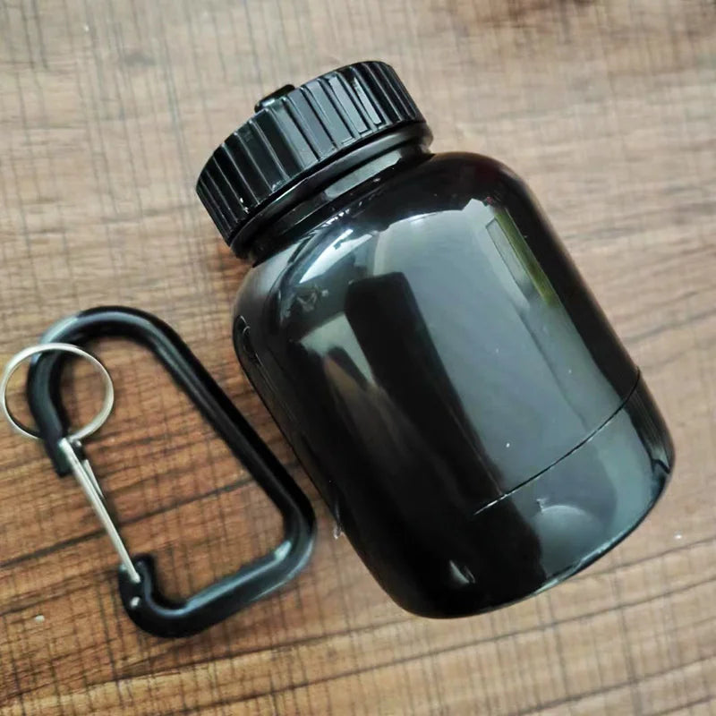 Portable Mini Protein Powder Bottle with Whey Keychain Health Funnel Medicine Box Small Water Cup, Outdoor Camping Container, Ho