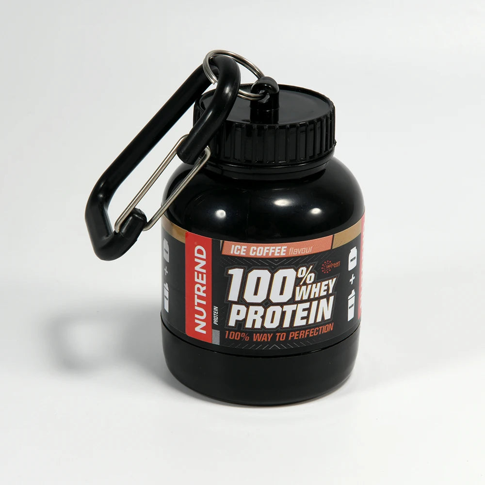 Portable Mini Protein Powder Bottle with Whey Keychain Health Funnel Medicine Box Small Water Cup, Outdoor Camping Container, Ho
